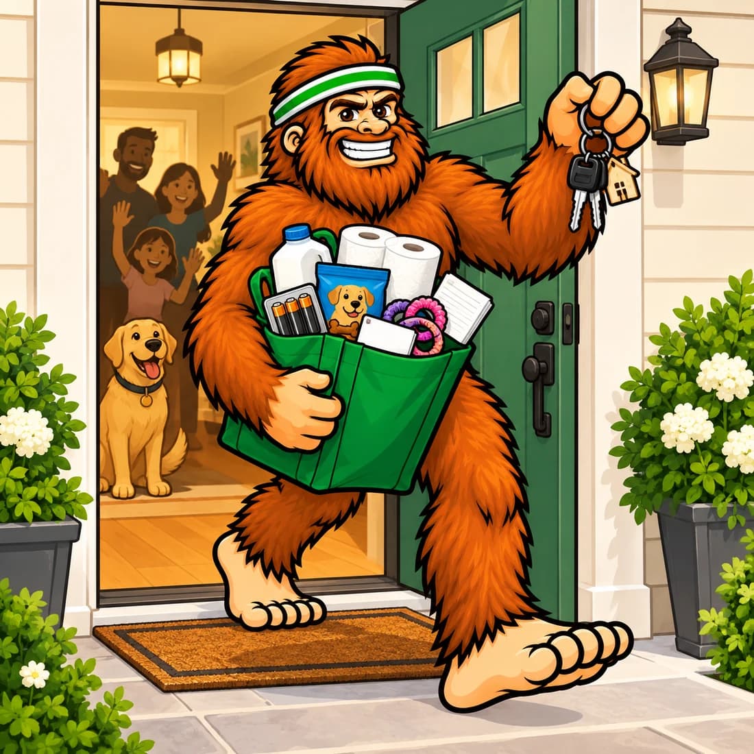 Bigfoot illustration for Family Store Run